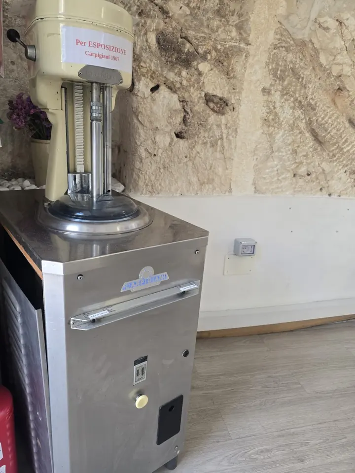 A working 1967 Carpigiani gelato maker acquired by Antonio