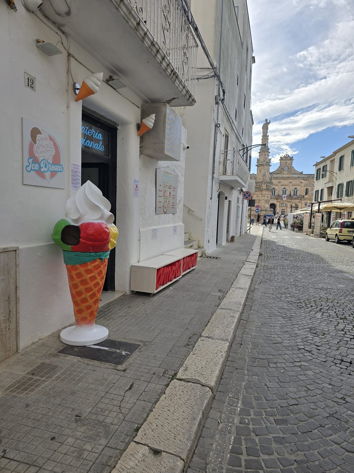 Gelateria Artigianale Ice Dream storefront on Corso Vittorio Emanuele II